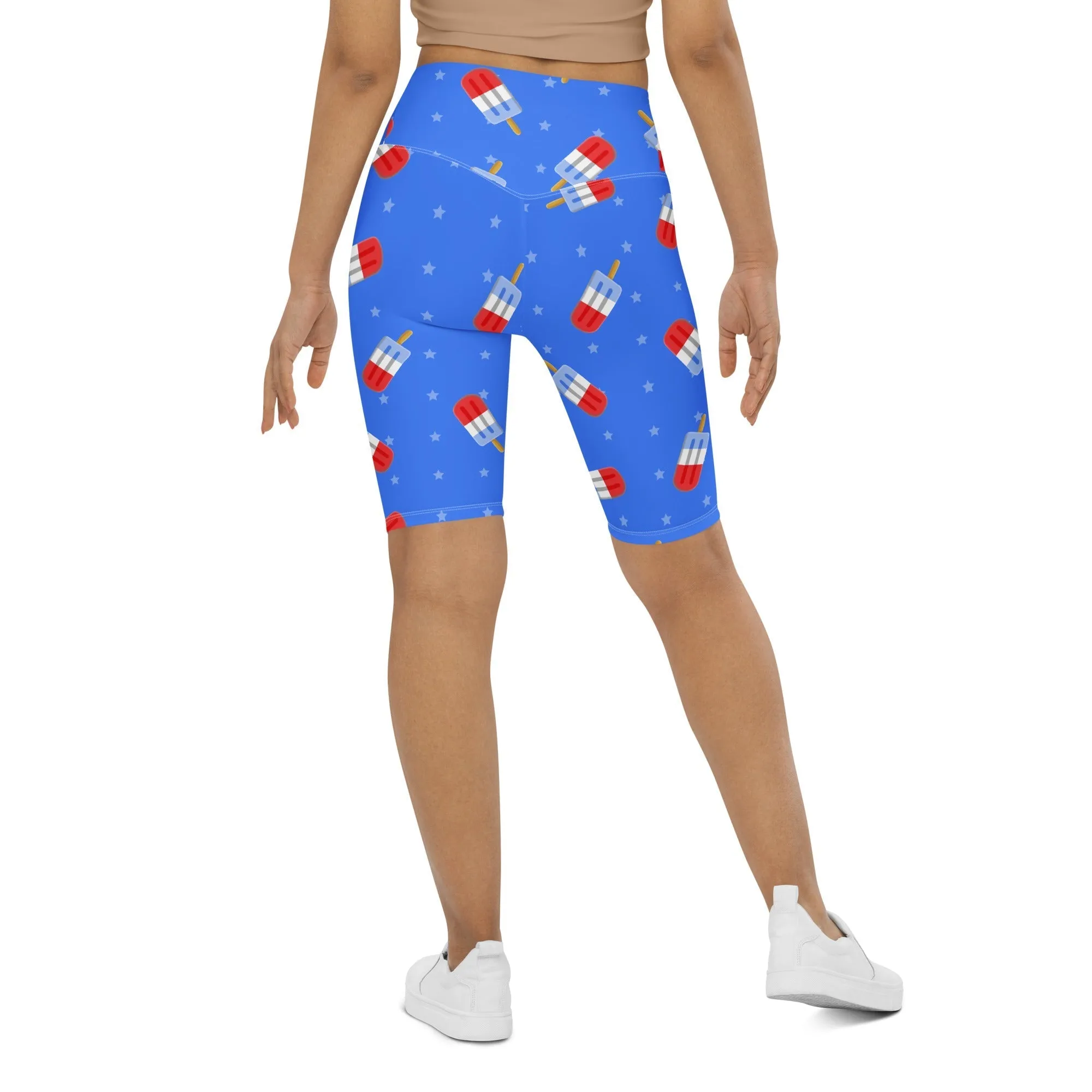 Popsicle Pattern Biker Shorts