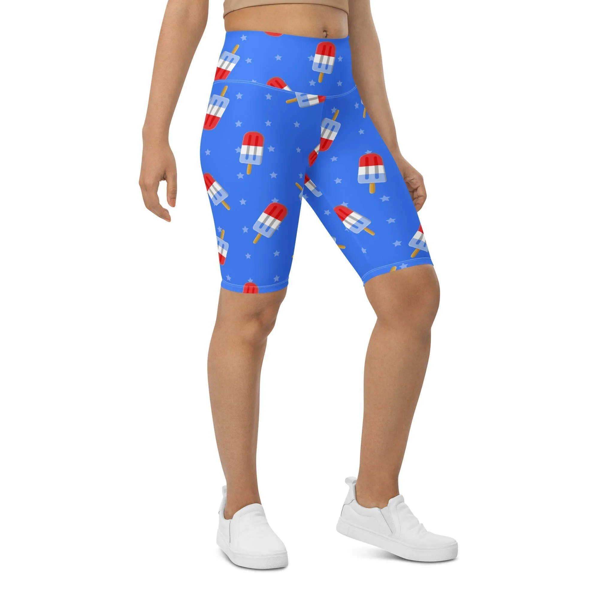 Popsicle Pattern Biker Shorts
