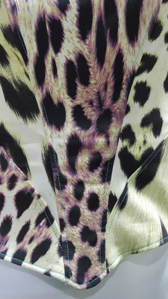 Roberto Cavalli Leopard Corset Circa 1990s