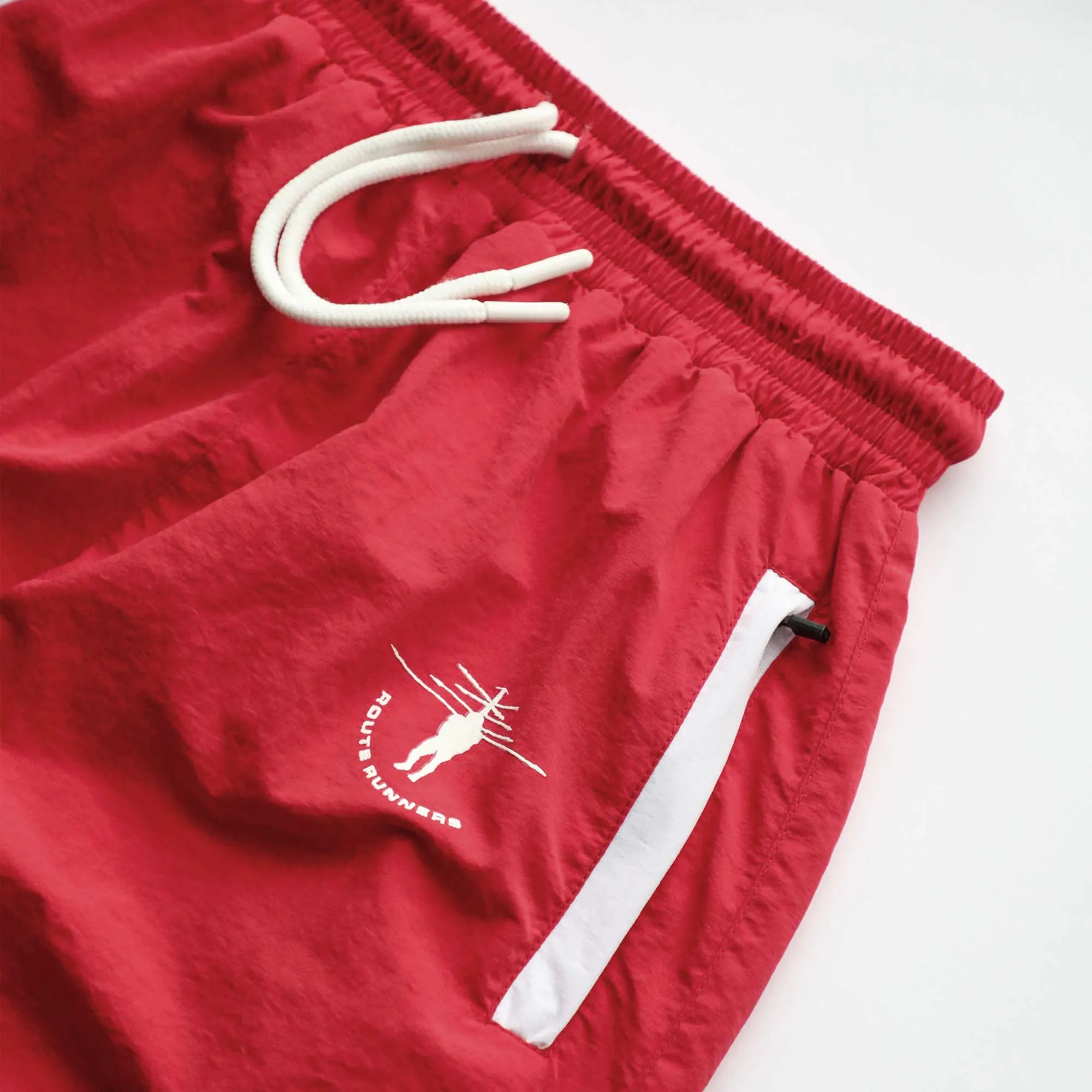 Route Runners Tracksuit Pants - (Red/White)