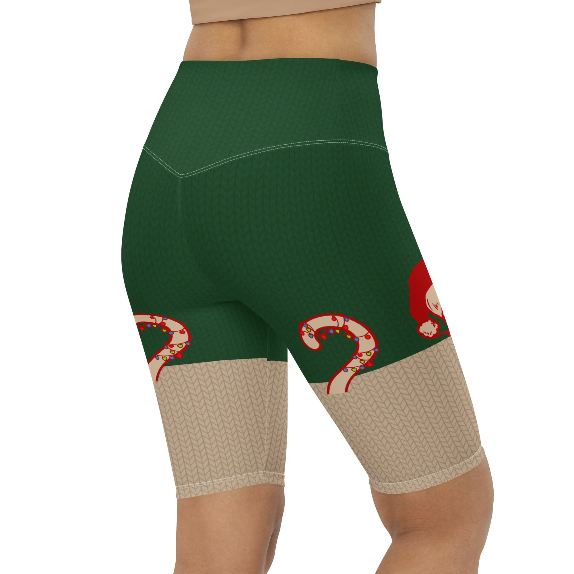 Santa Cat Biker Shorts