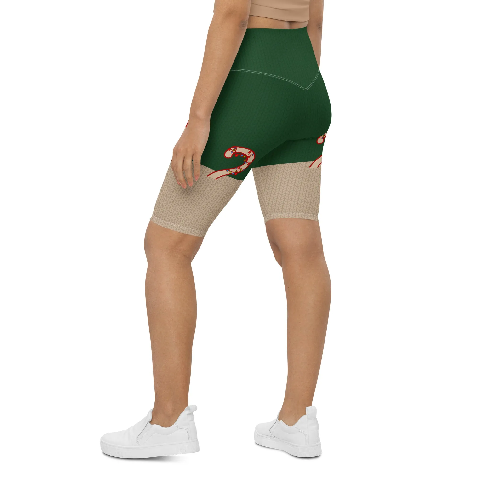 Santa Cat Biker Shorts