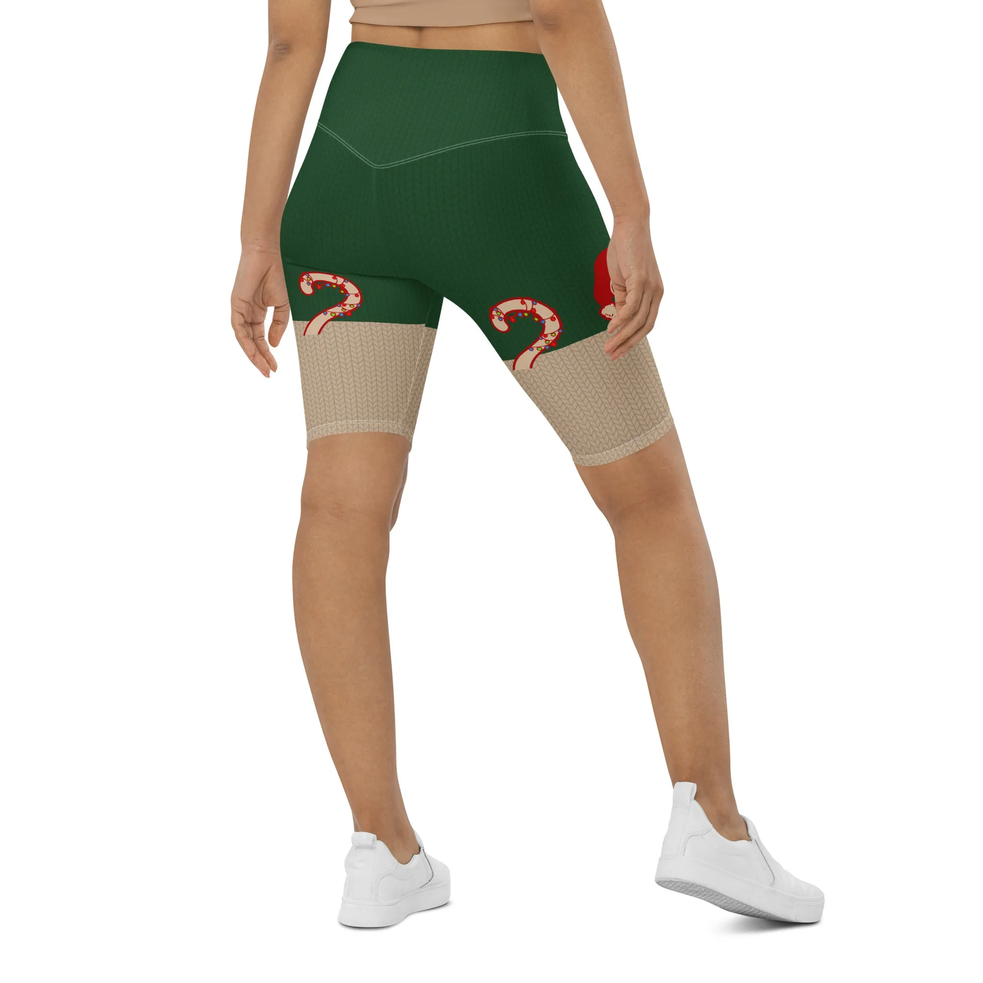 Santa Cat Biker Shorts