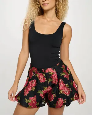 Scarlet Blossom Shorts