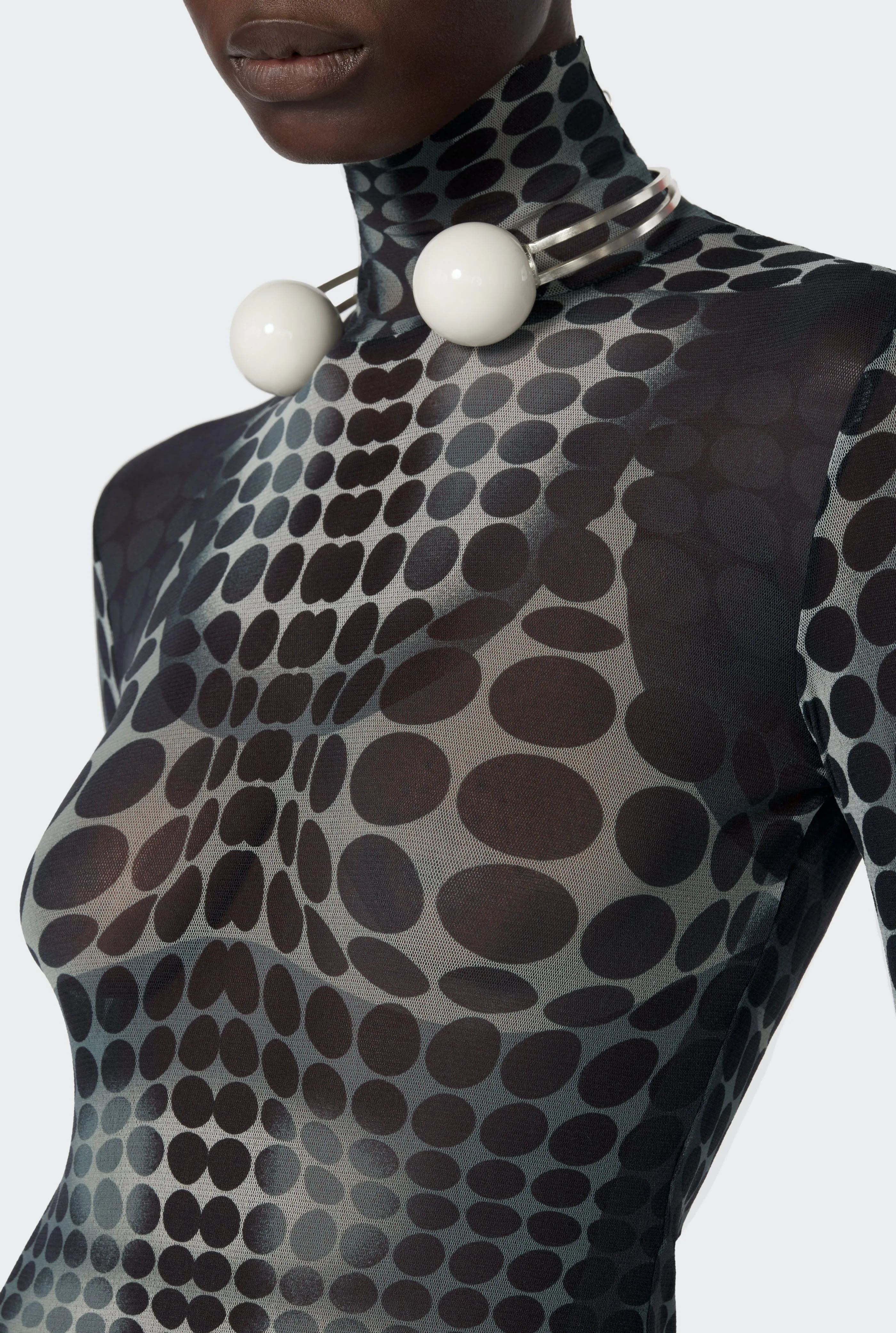 see through bubble tops gray