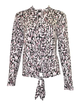 Sport Chic Button Down Bottom Tie Shirt
