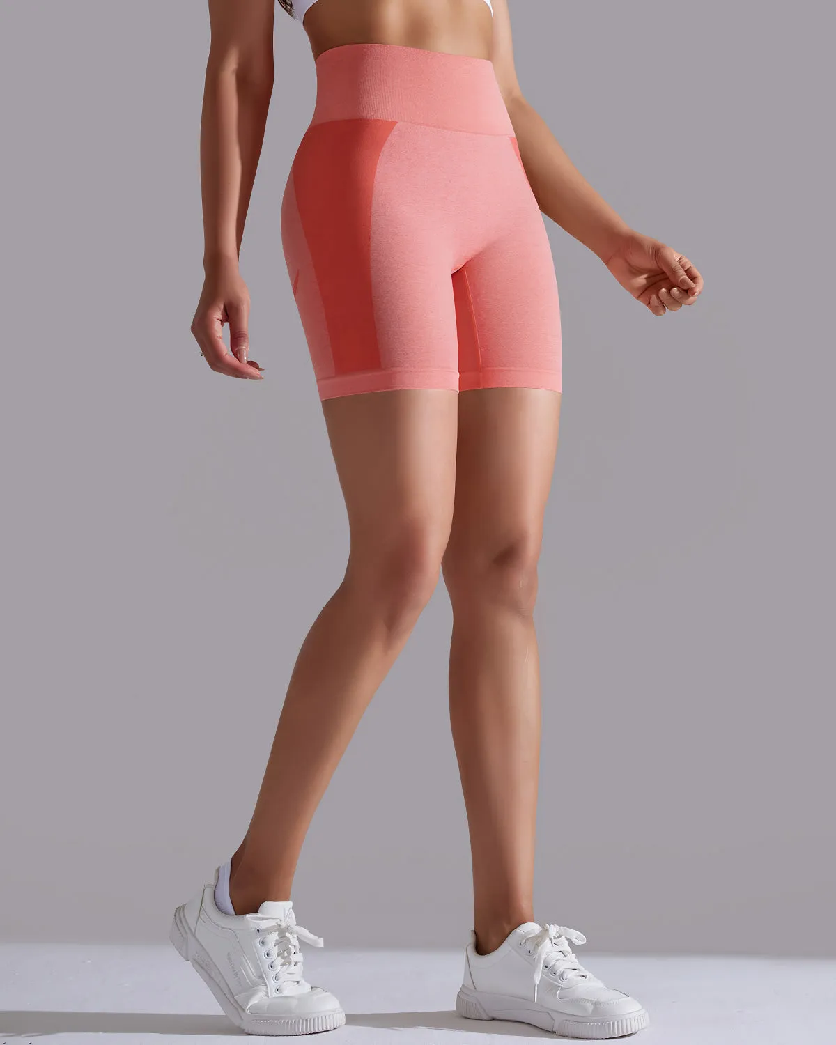 Stella Seamless Shorts - Coral Pink