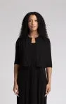 Sympli Classic Bolero Cardigan 25156-4 Black - 1 ONLY SIZE 14 - 20% OFF