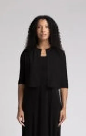 Sympli Classic Bolero Cardigan 25156-4 Black - 1 ONLY SIZE 14 - 20% OFF