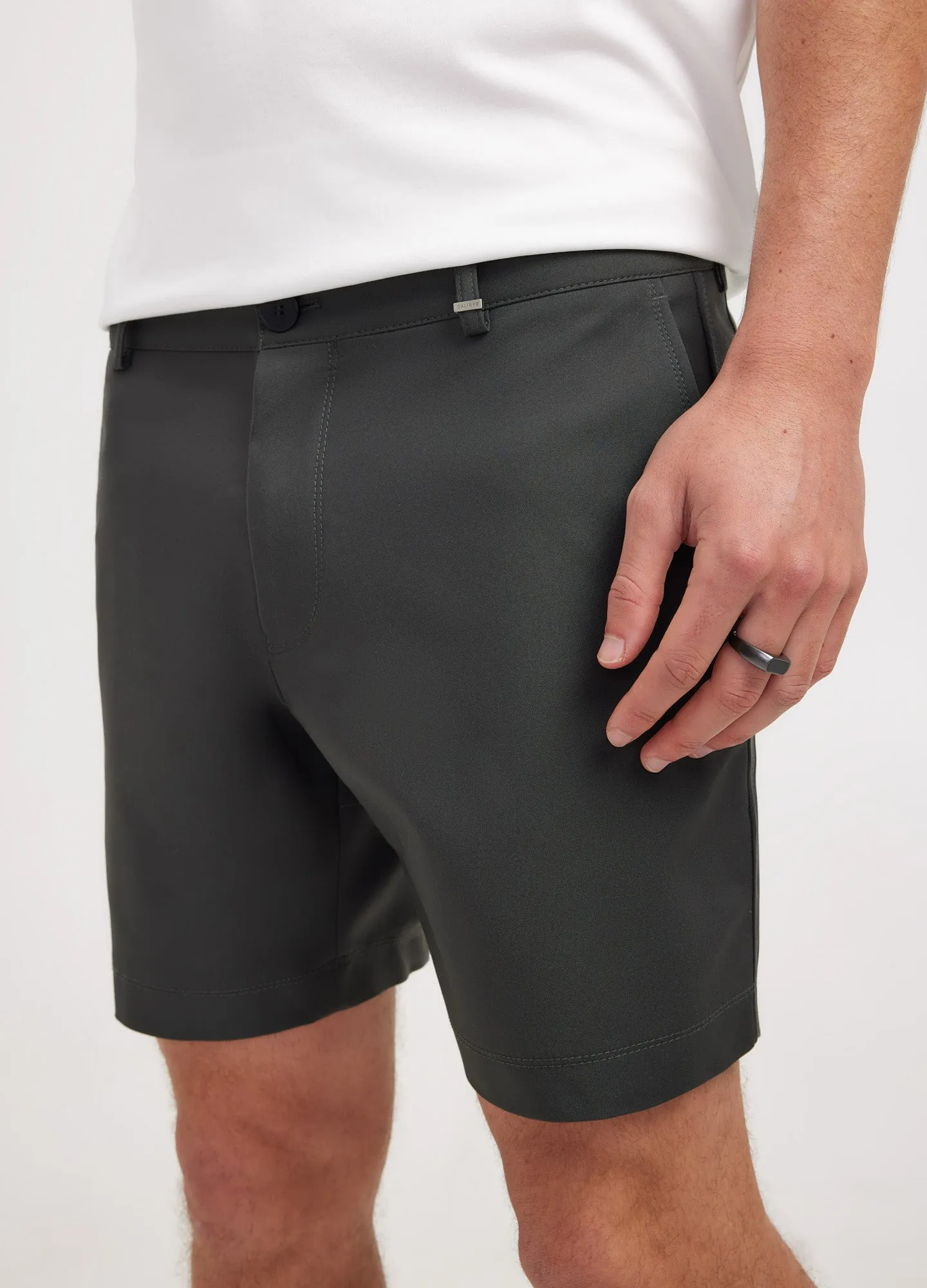 Tech Cotton Extra Slim Shorts Olive