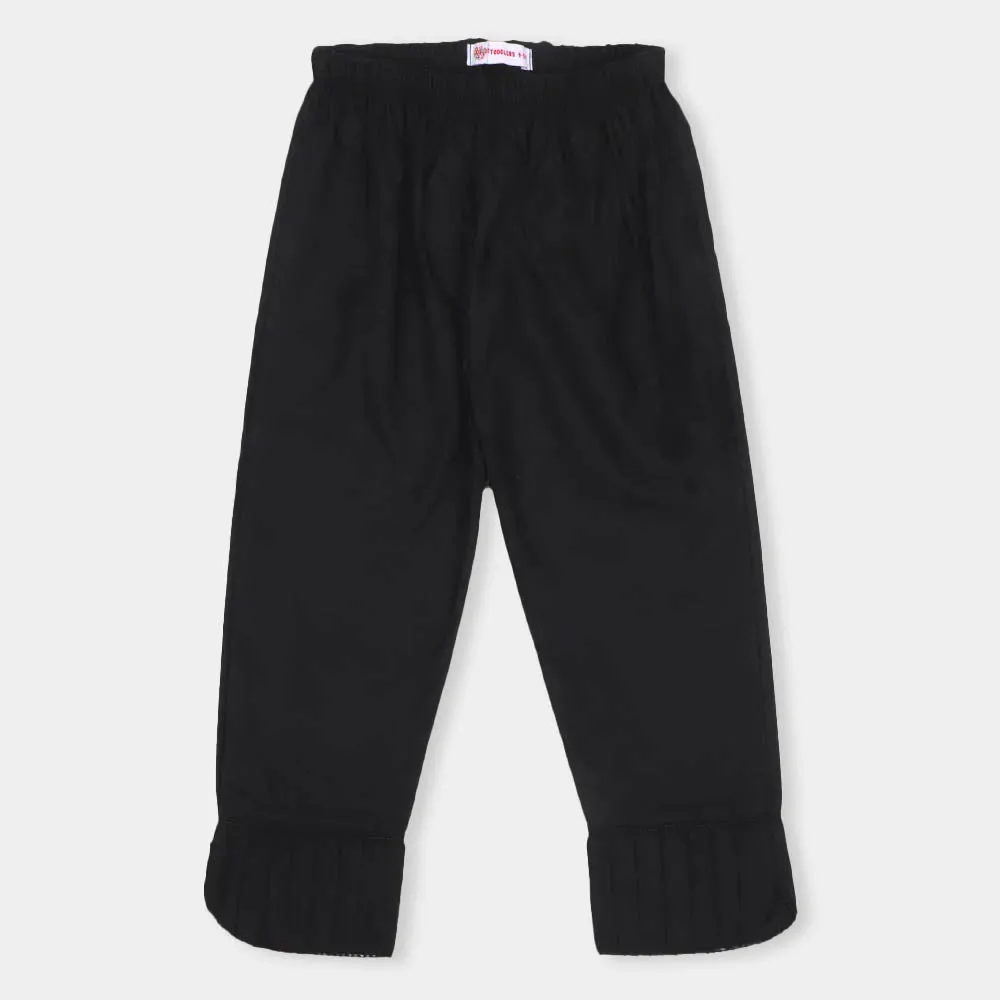 TEENS GIRLS TROUSER SLEEK BLACK