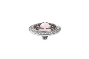 Tondo Deluxe Light Amethyst 16mm Crystal Bordered